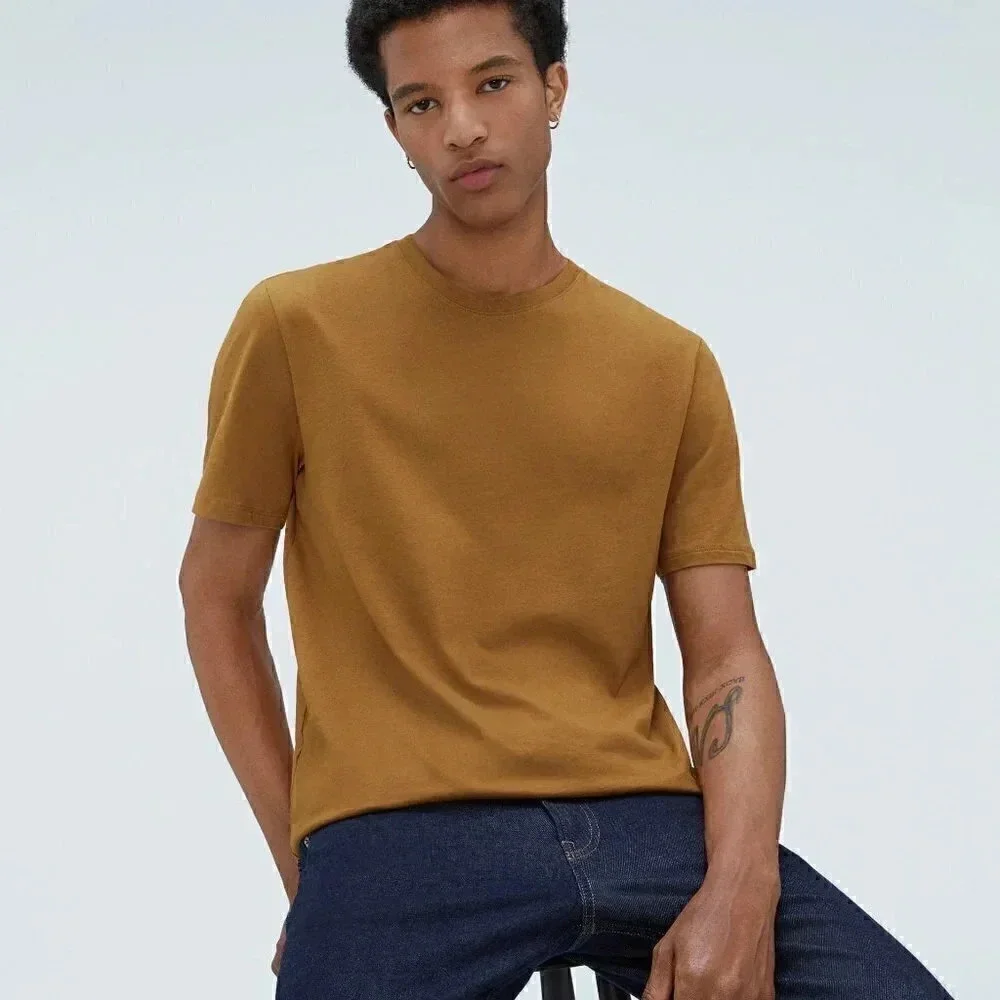Everlane The Organic Cotton Crew | Uniform Spice XL - Picture 3 of 5